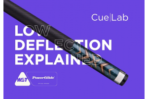 PowerGlide low deflection cue shaft