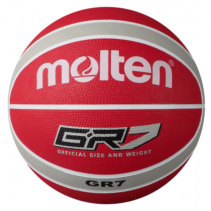 Molten BGR-WRS White Red Silver Basketball BGR7-WRS Main Front Image