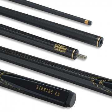 Stratus Carbon Fibre Low Deflection StrikeCore&trade; Snooker Cue