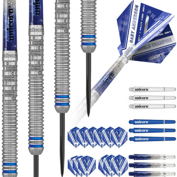World Champion Gary Anderson Phase 5 Steel Tip Dart Set 90% Tungsten