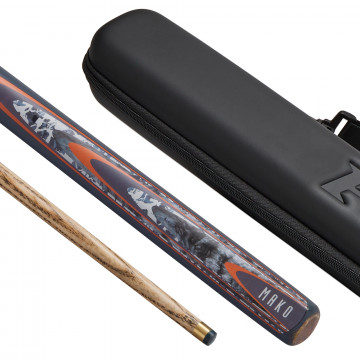 PowerGlide Mako 2 Piece Snooker Cue & Svartur Case Set